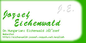 jozsef eichenwald business card